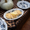 Plat ovale de pâtes en acier émaillé artisanale DAPHNEE — Maison Levantine