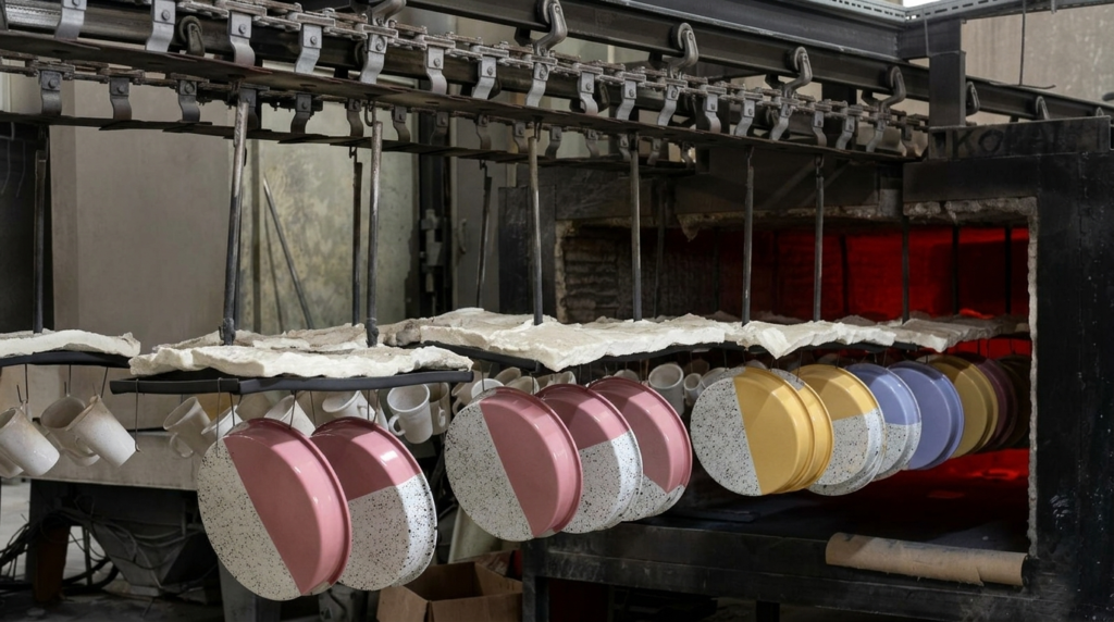Fabrication artisanale de vaisselle émaillée Maison Levantine