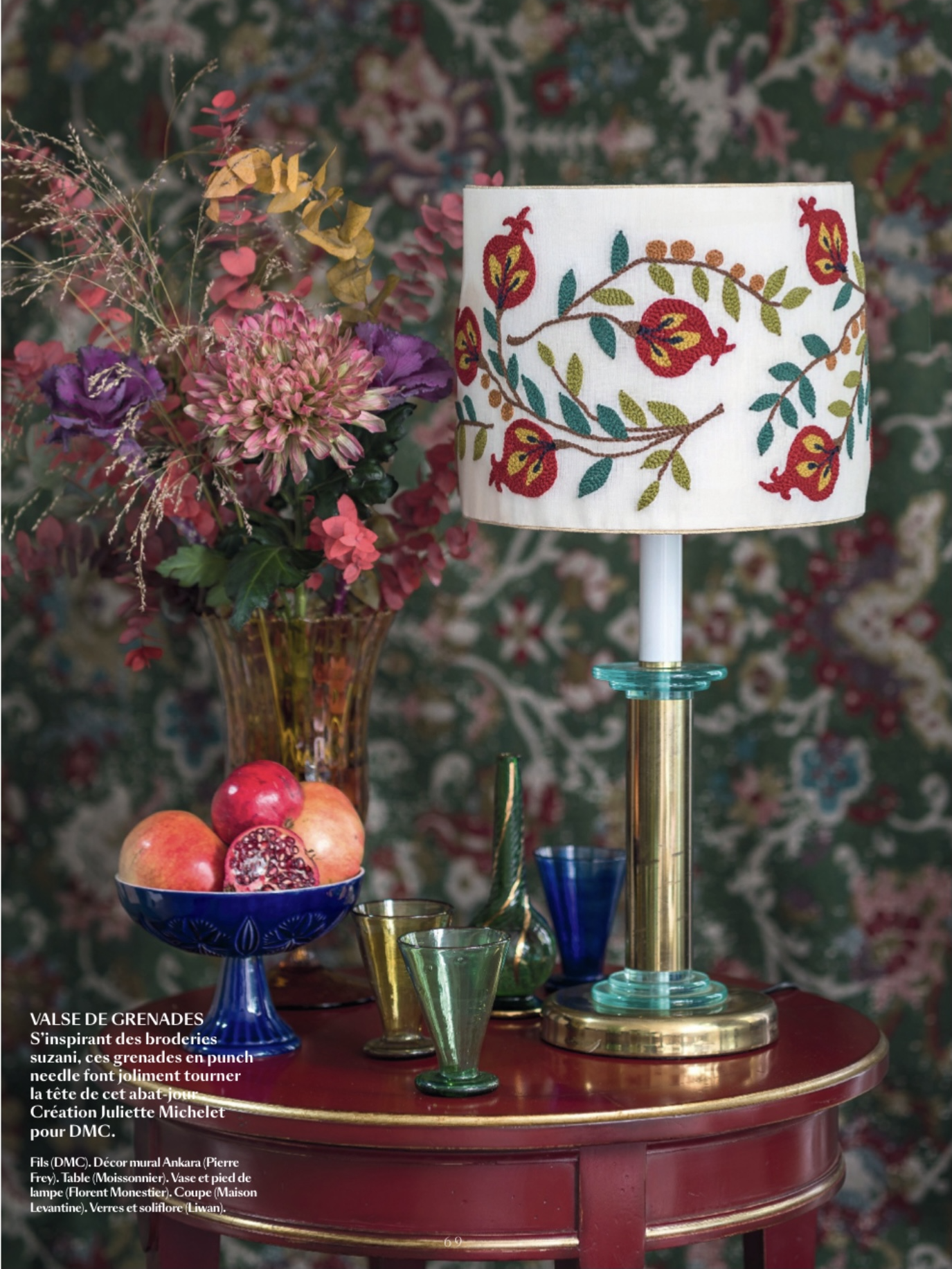 La vaisselle Maison Levantine dans Marie Claire Idées janvier 2020