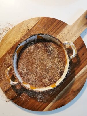 Vaisselle émaillée chez un client satisfait poêlon crème brulée